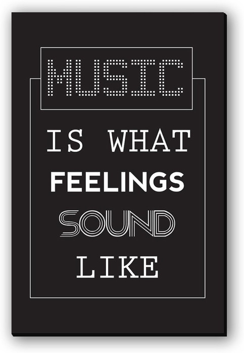 Seven Rays Music Is What Feelings Sound Like Fridge Magnet Pack of 1 Multicolor Seven Rays Magnets