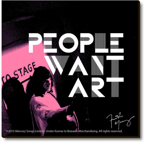 Bravado Freddie Mercury People Want Art Fridge Magnet, Door Magnet Pack of 1 Multicolor Bravado Magnets
