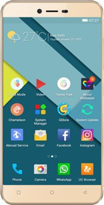 Gionee P7 Gold, 16 GB 2 GB RAM Gionee Mobiles