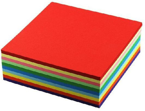 SNG craft Unruled 15cm x 15cm Origami Paper Set of 1, Multicolor SNG Art Craft