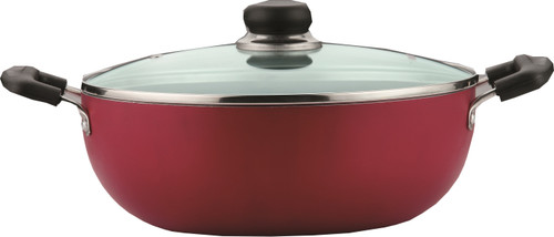 Vinod Zest Non Stick Friendly with Lid Kadhai 22 cm diameter with Lid 2.6 L capacity Aluminium, Non stick, Induction Bottom Vinod Woks Kadhais