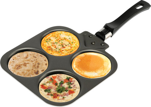 Nirlep Mini Snack Maker Pancake Pan 25 cm diameter 1 L capacity Aluminium, Non stick Nirlep Pans
