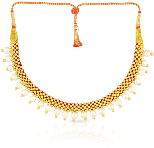 MALABAR GOLD DIAMONDS NNKTH008 Collar Yellow Gold Precious Necklace 22kt MALABAR GOLD DIAMONDS Necklaces