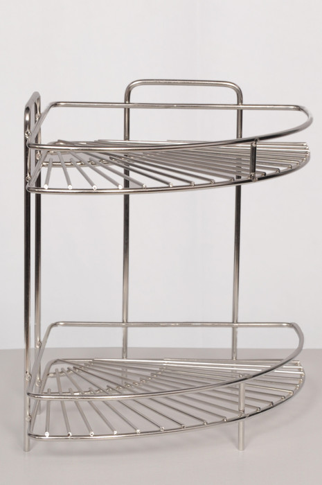 KCL Corner SS Stainless Steel Wall Shelf Number of Shelves 2, Steel KCL Bathroom Racks