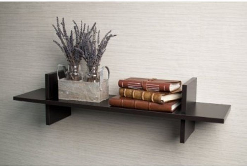 Onlineshoppee Home Decor Premium Wooden Wall Shelf Number of Shelves 1, Brown Onlineshoppee Wall Shelves