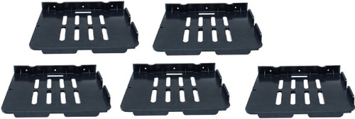 RoyaL Indian Craft Pack of 5 Set Top Box Stand Plastic Wall Shelf Number of Shelves 5, Black RoyaL Indian Craft Wall Shelves