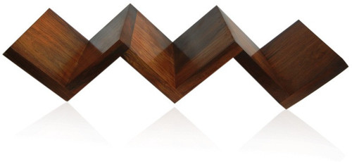 Zuniq Wooden Sheesham Wall Mount Bookshelf Wooden Wall Shelf Number of Shelves 3, Brown Zuniq Wall Shelves
