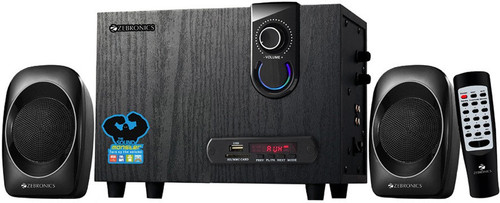 ZEBRONICS ZEB Sw2492 Rucf Laptop/Desktop Speaker Black, 2.1 Channel ZEBRONICS Speakers