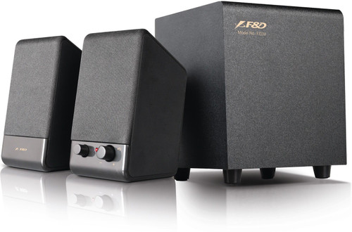 F D F313U Laptop/Desktop Speaker Black, 2.1 Channel F D Speakers