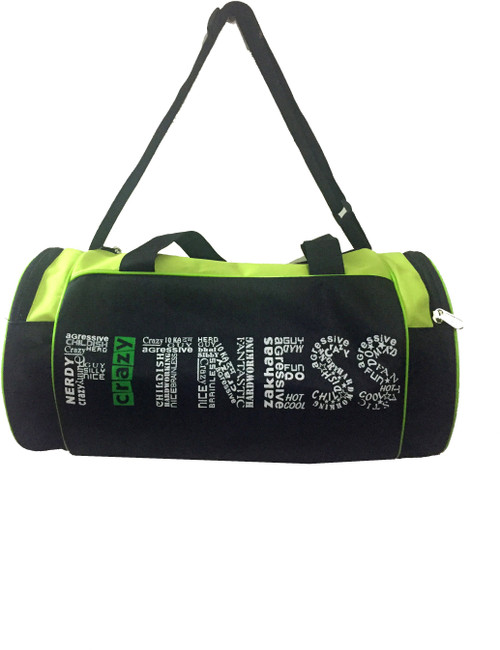 Vinto Ultimate Words Style Black Green Duffel Black, Kit Bag Vinto Gym Bag