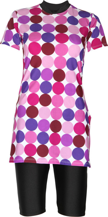 Rovars Polka Print Women Swimsuit Rovars Women's Swimsuits