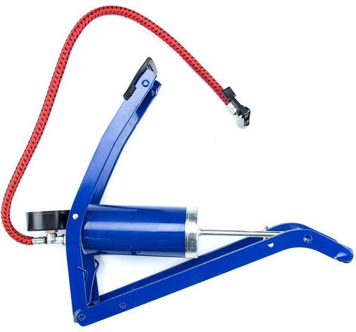 CycLex Foot Air Heavy Compressor 8cm Cylinder Bicycle Pump Blue CycLex Cycling Pumps
