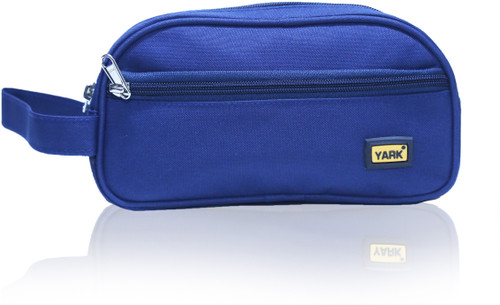 Yark Multi Utility Tripple Compartment Pouch Travel Toiletry Kit Blue Yark Travel Toiletry Kits