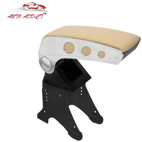 AuTO ADDiCT Round Chrome Beige AARCAR4 Car Armrest Maruti, Alto K10 AuTO ADDiCT Car Armrests
