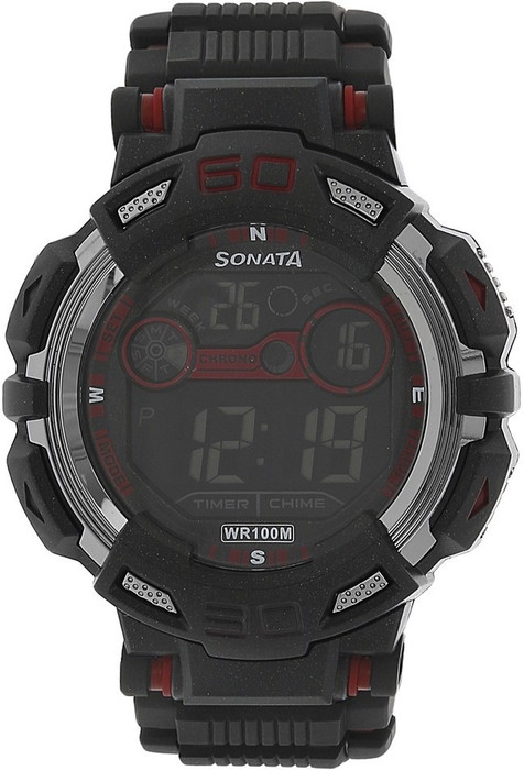 SF NH77009PP01J Sonata Fibre Digital Watch For Men SF Wrist Watches