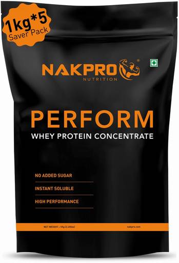 Nakpro 100% Perform Concentrate | 24.7g Protein, 5.7g BCAA | Whey Protein