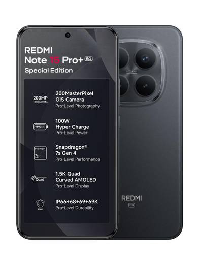 REDMI Note 15 Pro+ 5G Special Edition Carbon Black 16GB RAM 512GB ROM
