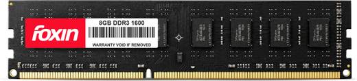 Foxin RAM - UDIMM DDR3 8 GB (Dual Channel) PC (8GB DDR3 Desktop RAM 1600 MHz)