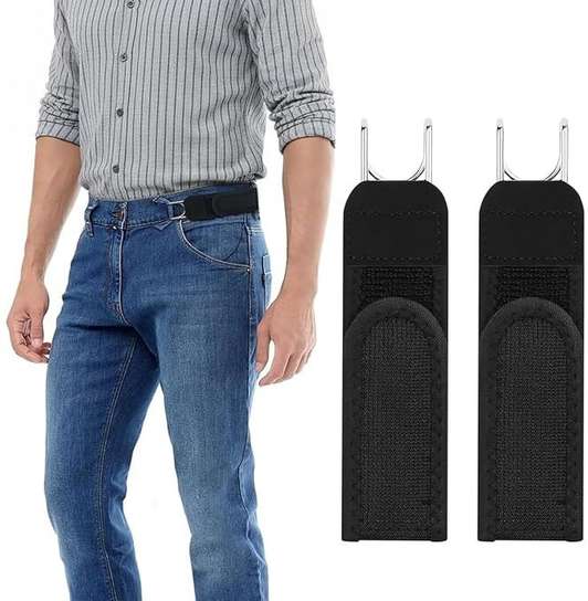 blackfury Men & Women Casual Black Fabric Belt deal from flipkart