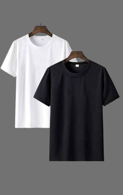 💥 Black & White T-Shirt @ ₹76
