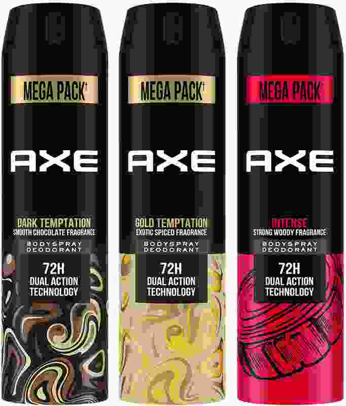 AXE Gold Temptation, Dark Temptation and Intense Deodorant Spray  -  For Men