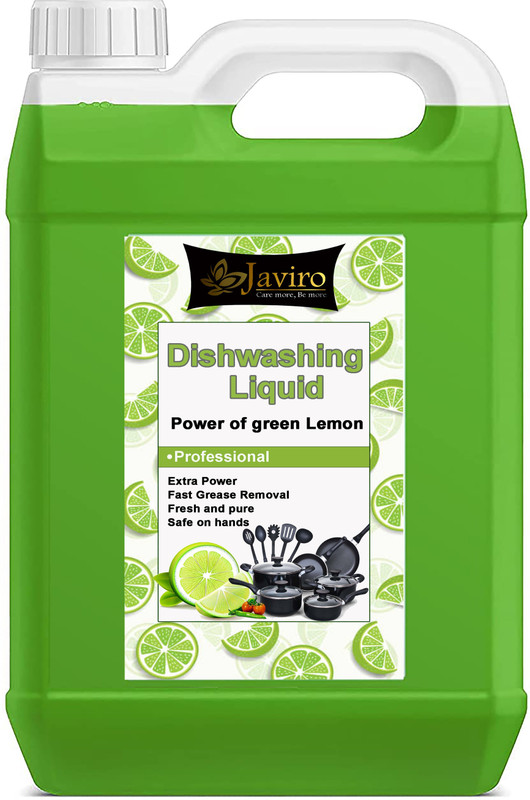 javiro Dishwash Liquid with Green Lemon for oil & washes off Kitchen Utensil Cleaner Dish Cleaning Gel