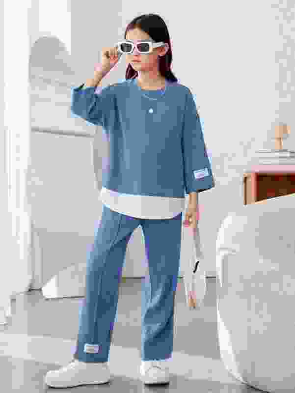 PAGHDAL BROTHERS NA Girls Casual T-shirt Pant