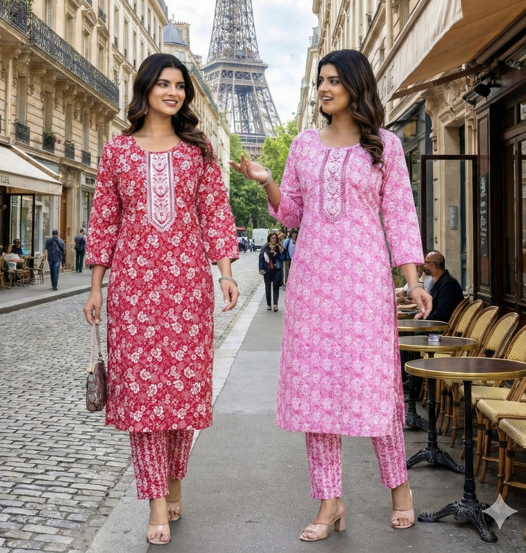 Auzaai Collection Women Printed Kurta