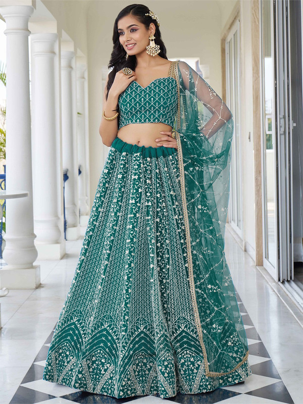Reelove Factory Embroidered Semi Stitched Lehenga Choli