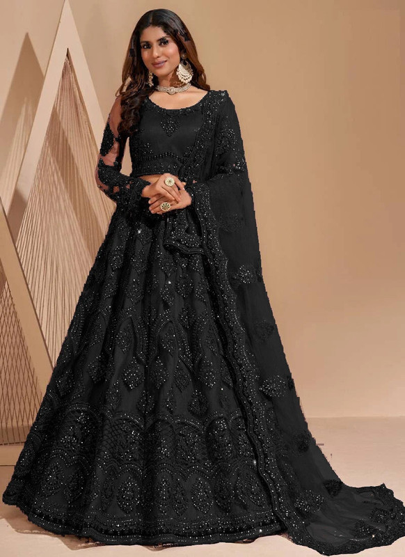 Reelove Factory Embroidered Semi Stitched Lehenga Choli