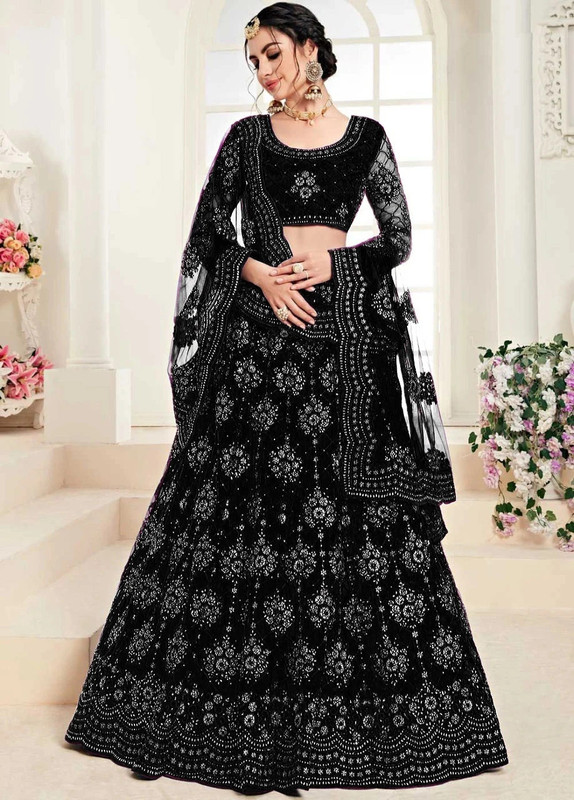 Reelove Factory Embroidered Semi Stitched Lehenga Choli