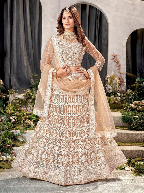 Reelove Factory Embroidered Semi Stitched Lehenga Choli
