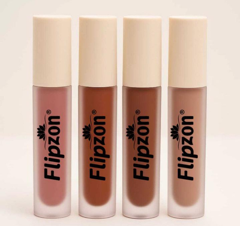 FLIPZON Insta Beauty Super Stay Water Proof Sensational Liquid Matte Lipstick Set of 4