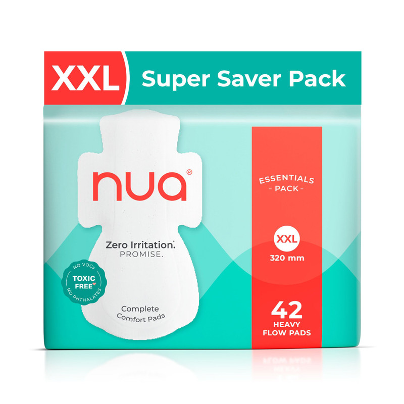 Nua Complete Comfort 42 Heavy Flow XXL | Essentials Sanitary Pad