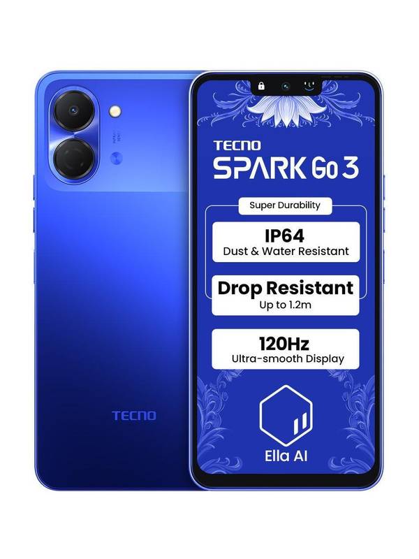 Tecno Spark Go 3 (Galaxy Blue, 64 GB) (4 GB RAM)