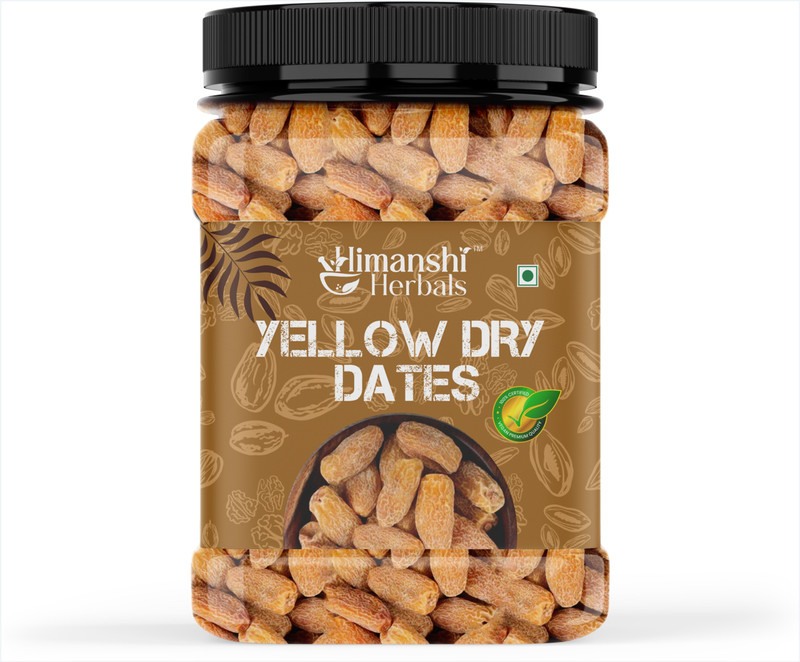 HIMANSHI HERBALS Yellow Dry | Sweet & Chewy | Ideal for Healthy Diet | Natural Sweetness Dates