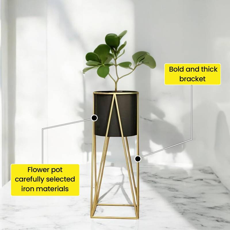 DECENT HOME DECOR Planter Stand for Balcony Plant Container Set - Photo 4