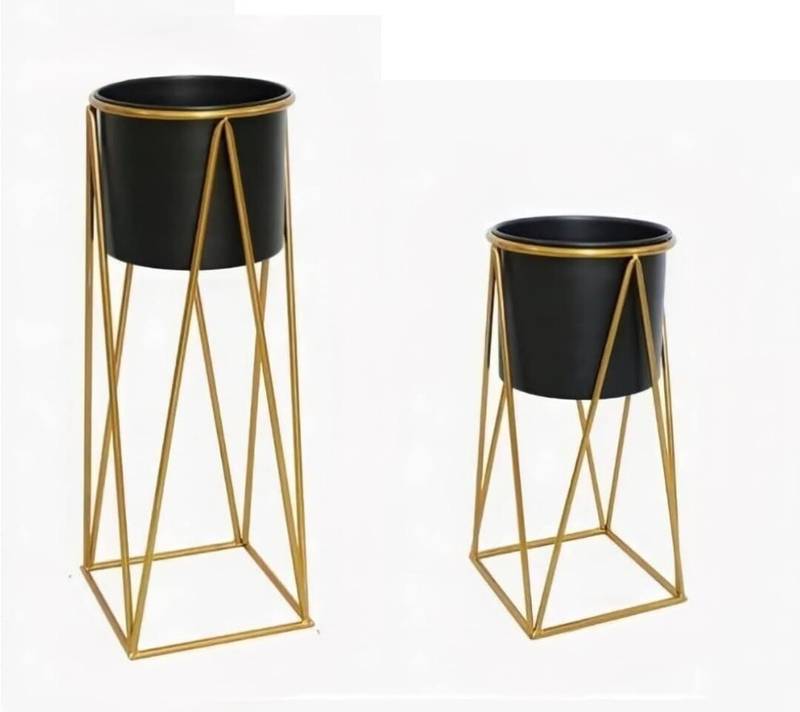DECENT HOME DECOR Planter Stand for Balcony Plant Container Set - Photo 2