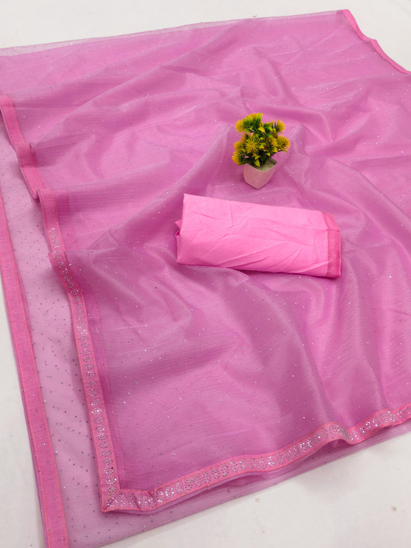 kashvi sarees Self Design Bollywood Net, Lace Saree