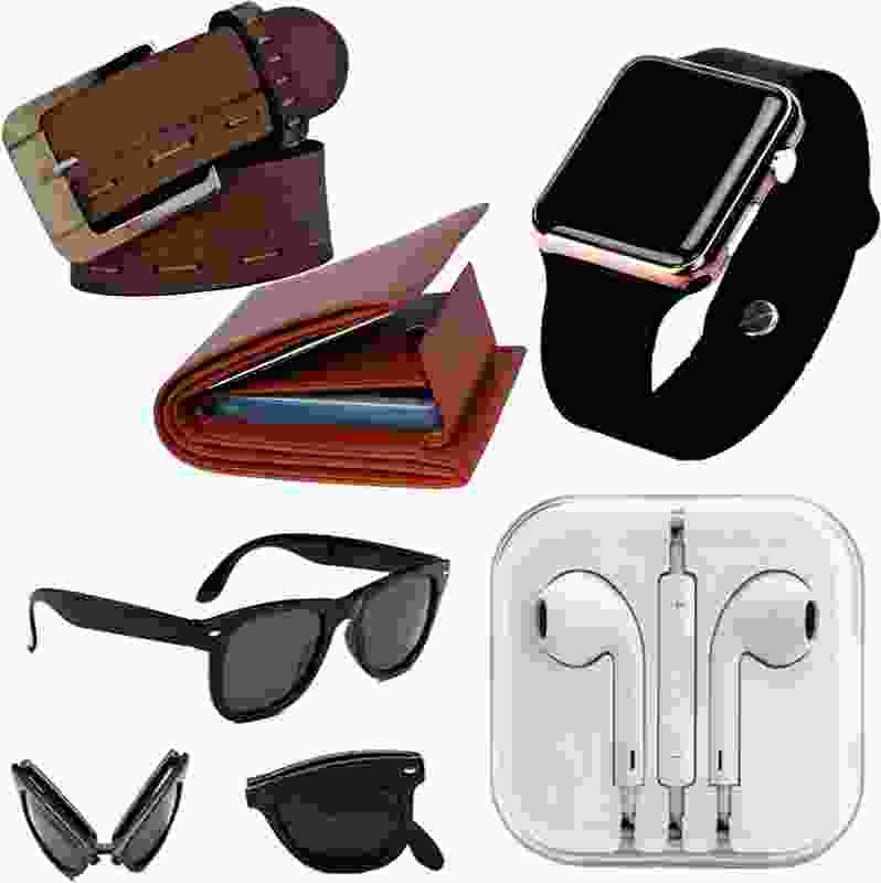 Khatu Watch, Sunglass & Wallet Combo