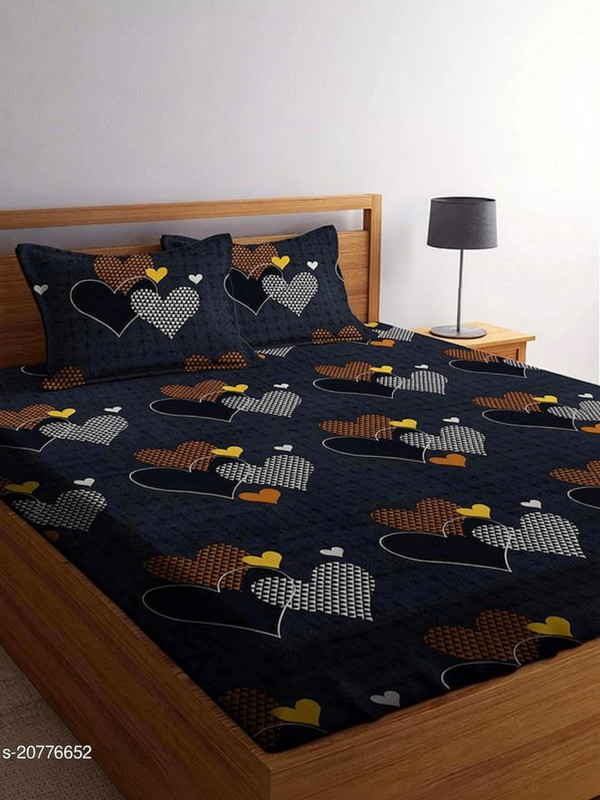ShopGlobal 260 TC Cotton Double Printed Bedsheet