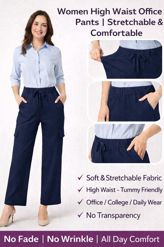 WAQTFORU Women Cotton Blend Cargos