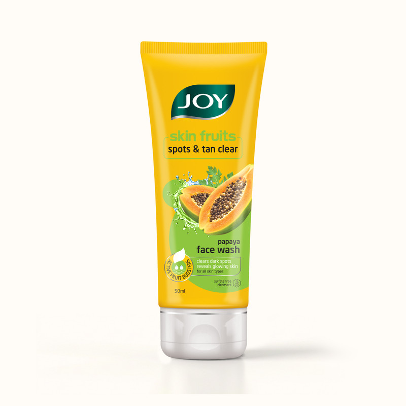 Joy Skin Fruits Spots & Tan Clear Papaya  50ml Men & Women All Skin Types Face Wash