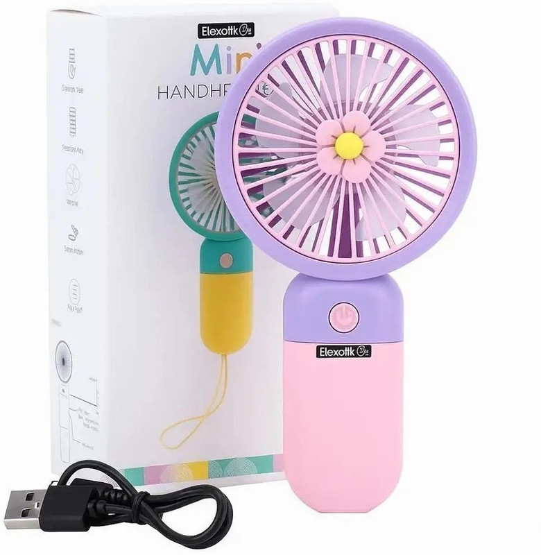 Bongstore Hand fan_2 3 mm Silent Operation 3 Blade Table Fan