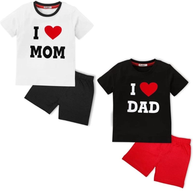 MGRS Baby Boys & Baby Girls Casual T-shirt Shorts
