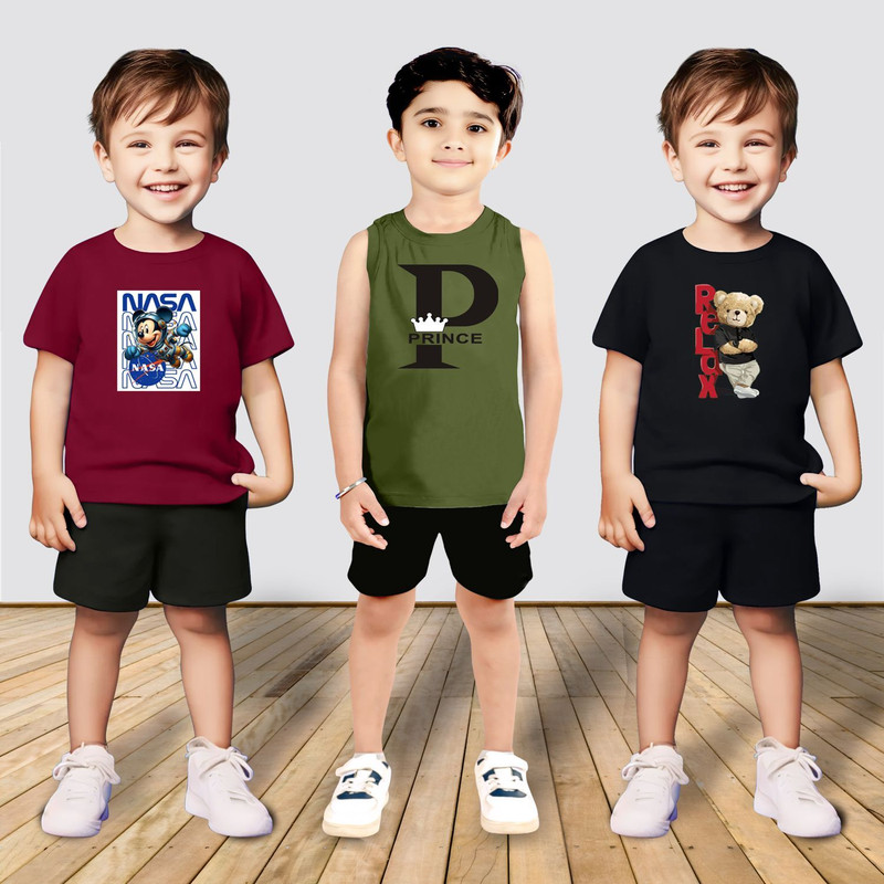 MGRS Baby Boys & Baby Girls Casual T-shirt Shorts