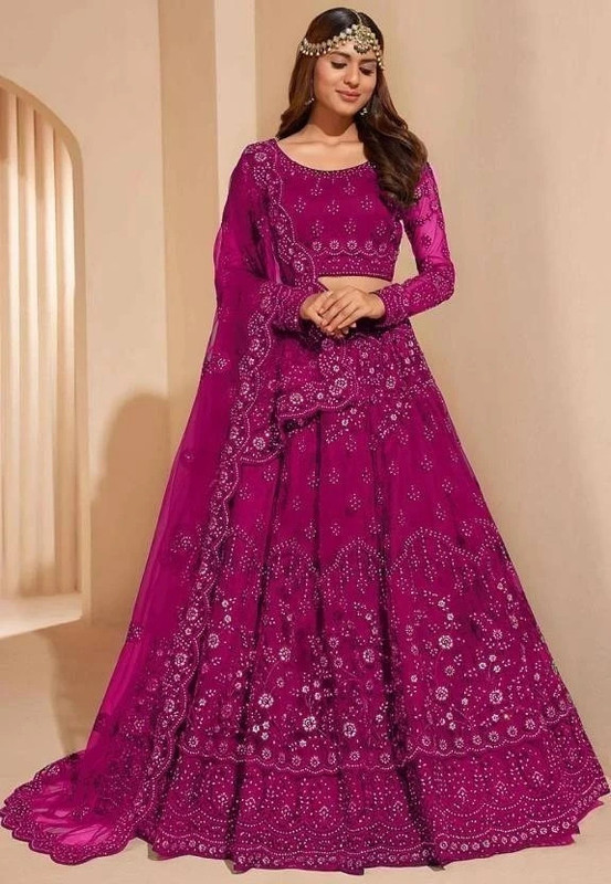 ZAALIMA FASHION Embroidered Semi Stitched Lehenga Choli