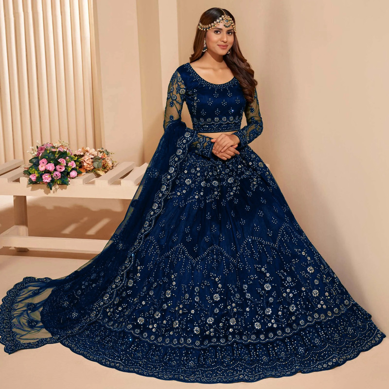 ZAALIMA FASHION Embroidered Semi Stitched Lehenga Choli