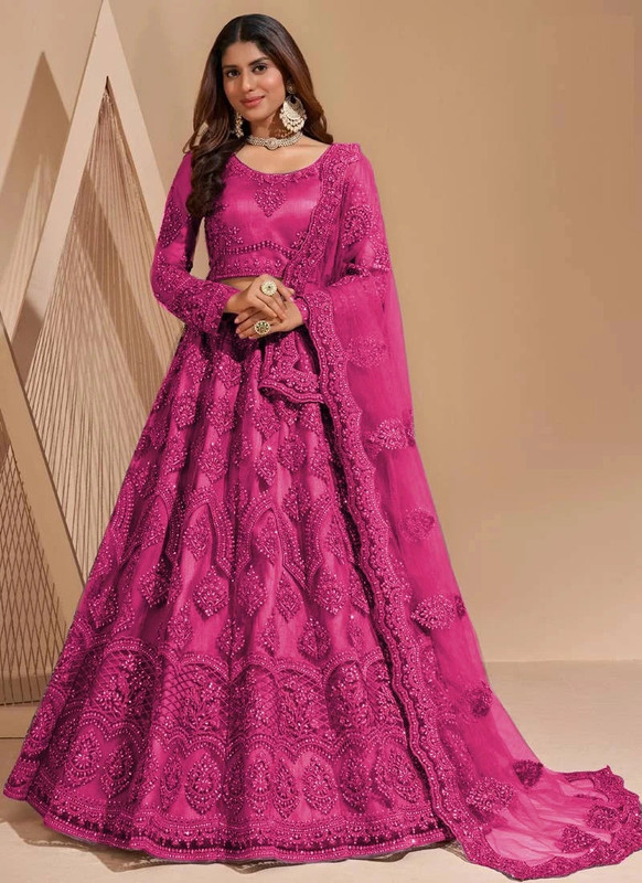 Reelove Factory Embroidered Semi Stitched Lehenga Choli