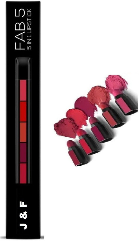 J & F Hinshitshu Long Lasting Super Quality 5 in 1 Red Lipstick